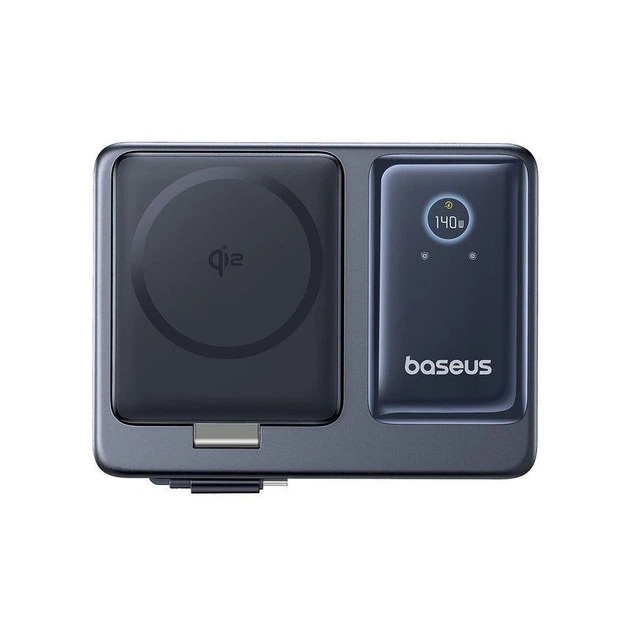 Зарядна станція Baseus 140W 5в1 для MacBook/HP/Dell/Lenovo/Asus/Samsung/iPad - зображення 2