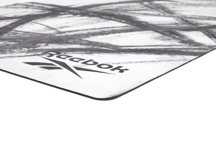 Килимок для йоги Reebok Natural Rubber Yoga Mat 32 мм, біло-сірий - Фото 4 Килимок для йоги Reebok Natural Rubber Yoga Mat 32 мм, біло-сірий - изображение 4