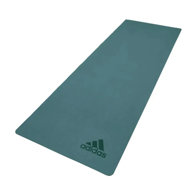 Килимок для йоги Adidas Premium Yoga Mat 5 мм, темно-зелений - Фото 2 Килимок для йоги Adidas Premium Yoga Mat 5 мм, темно-зелений - изображение 2