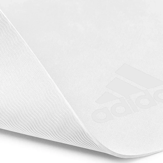 Килимок для йоги Adidas Premium Yoga Mat 5 мм, білий - изображение 3