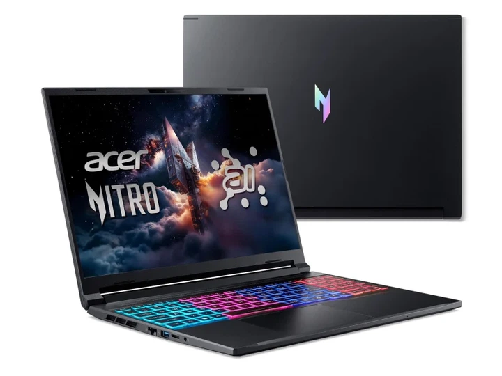Ноутбук Acer Nitro V 16S AI Ryzen AI 7-350/32GB/1TB/Win11PX RTX5060 (ANV16S-61 || NH.QXREP.008) - зображення 8