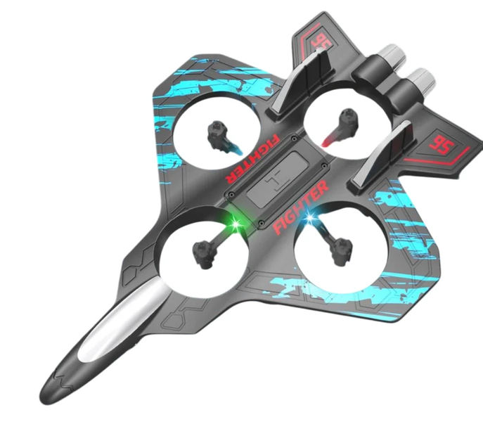 Игрушка-самолет на радиоуправлении Figteh Plane 2.4G Blue / Радиоуправляемый Истребитель / Аккумуляторный - изображение 4