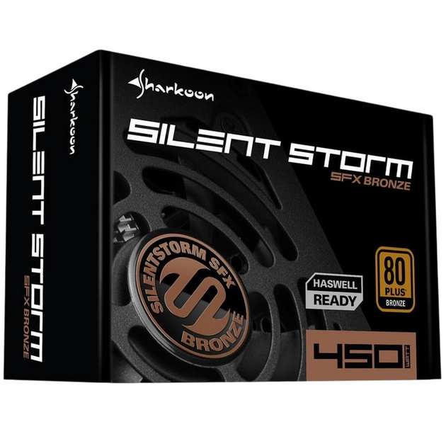 Блок живлення Sharkoon SilentStorm SFX 450W 80+ Bronze (SSS-SFX-450W-80B) - зображення 3