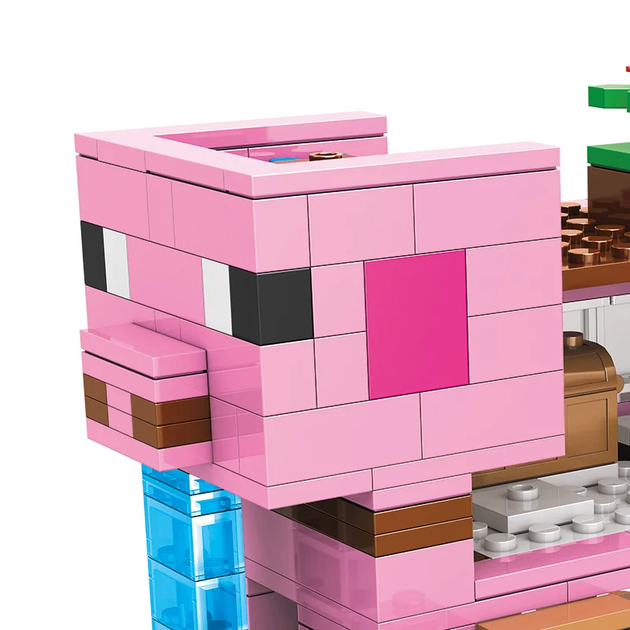 Конструктор Minecraft АА8004 Дом-свинья 387 деталей Майнкрафт MineWorld My World - изображение 8