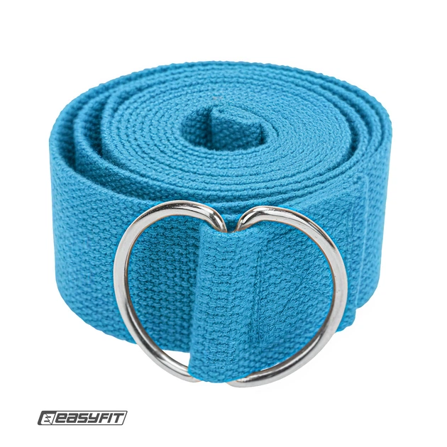Ремінь для йоги EasyFit Yoga Strap 183 см світло-блакитний (пояс для йоги та пілатесу) - Фото 1 Ремінь для йоги EasyFit Yoga Strap 183 см світло-блакитний (пояс для йоги та пілатесу) - зображення 1