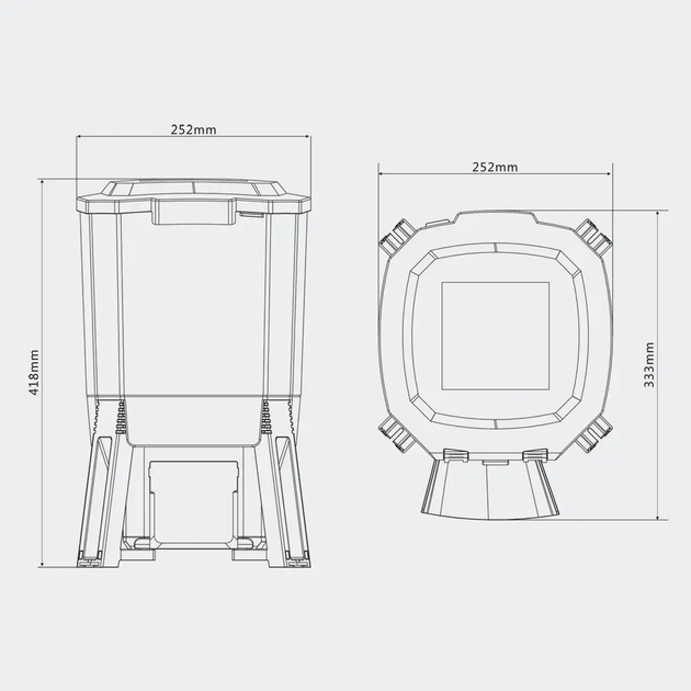 Автокормушка для рыб SunSun CFF-206 6 л 27.5x25.2x42 см - изображение 4