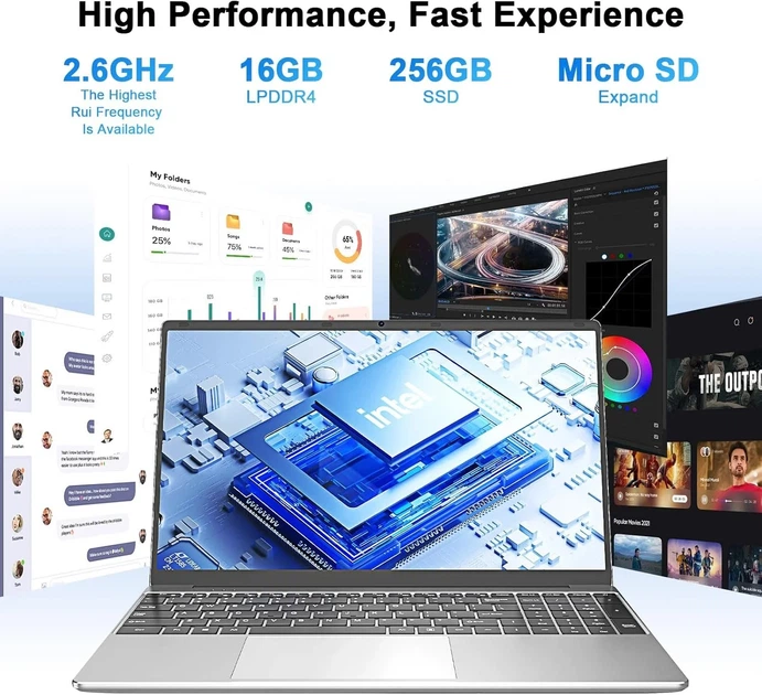 Ноутбук 15.6" OUZRS Tab600 Intel Celeron N4000 RAM 16GB SSD 256GB Windows 11 (UKR) - изображение 2