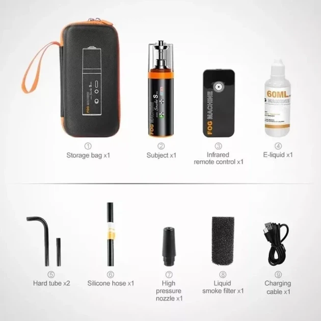 Генератор диму — LENSGO Smoke S Mini Handheld Fog Machine (SMOKE-S-Mini) — портативний дим-машина для фото- та відеознімання - зображення 4