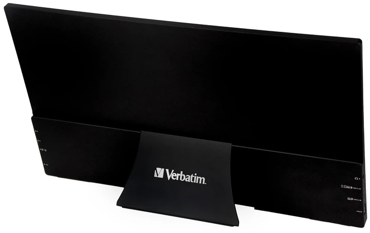 Монітор портативний сенсорний 14" Verbatim PMT-14 Full HD Чорний - зображення 4