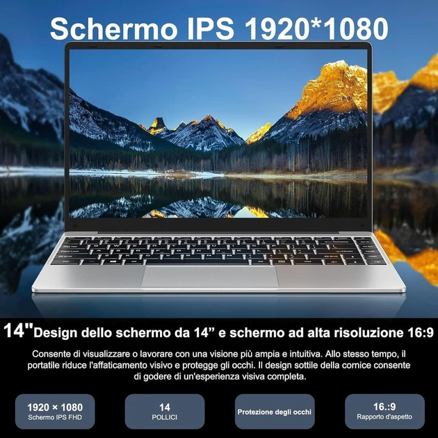 Ноутбук 14" Bvate B5 Intel Celeron N4020 RAM 6GB SSD 256GB Win11 (UKR) - изображение 2