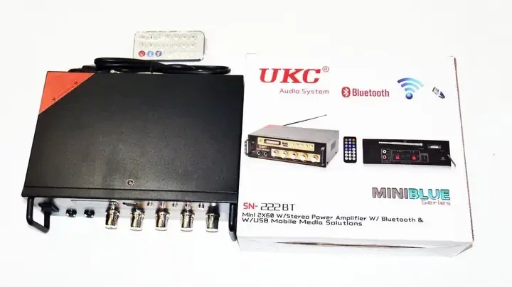 Універсальний підсилювач UKC AMP SN-222 BT 2 канали Bluetooth 4.0 - Фото 3 Універсальний підсилювач UKC AMP SN-222 BT 2 канали Bluetooth 4.0 - зображення 3