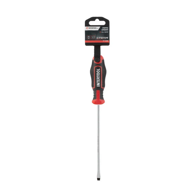 Отвертка шлицевая SL5.0*150 мм, S2, STORM INTERTOOL VT-3408 - Фото 5 Отвертка шлицевая SL5.0*150 мм, S2, STORM INTERTOOL VT-3408 - изображение 5