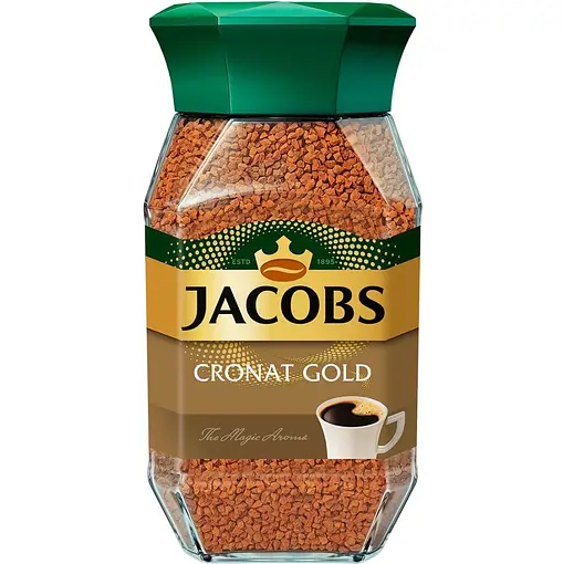 Кофе растворимый Jacobs Cronat Gold 100г - Фото 1 Кофе растворимый Jacobs Cronat Gold 100г - изображение 1