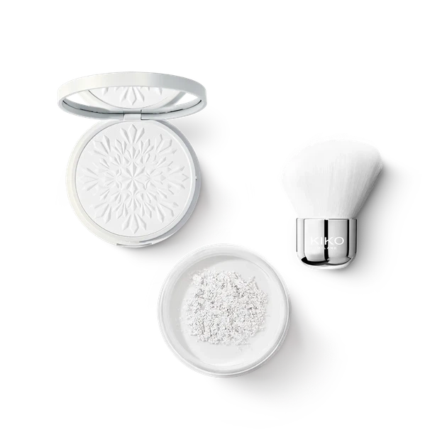 Пудра для обличчя Kiko Milano Snow-Kissed Holiday My Setting Duo Face Powder, 9 г (8059385040301) - зображення 3