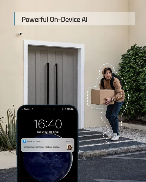 Уличная камера видеонаблюдения eufy Security с разрешением 2K - изображение 6