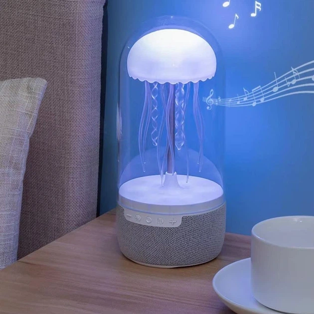 Нічник-колонка "Медуза" рухома в колбі з Bluetooth 23 см х 10 см. 205 - изображение 3