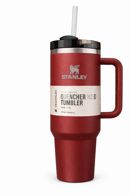 Термокружка Stanley Quencher H2.O FlowState™ Tumbler з трубочкою і ручкою 1.18 л Червона - зображення 2