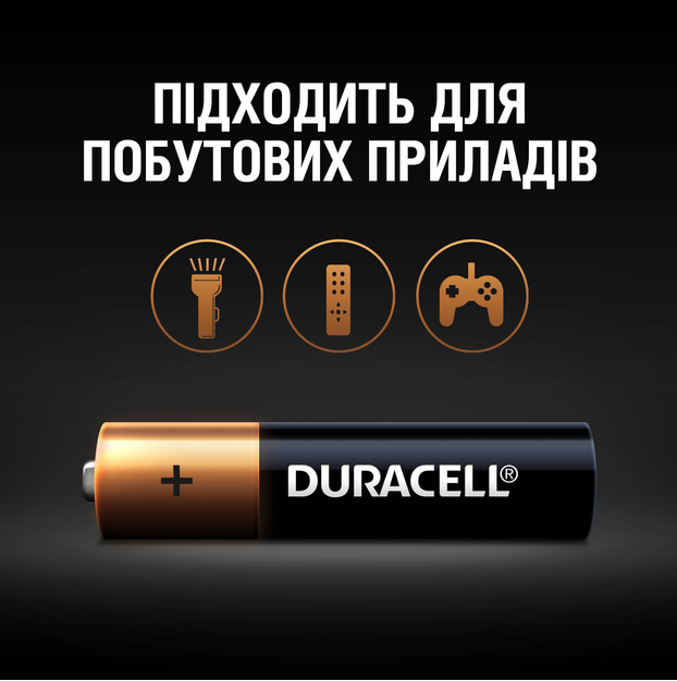 Батарейка Duracell AAA лужні 18 шт. в упаковці (5000394107557 / 81546741) - Фото 4 Батарейка Duracell AAA лужні 18 шт. в упаковці (5000394107557 / 81546741) - зображення 4