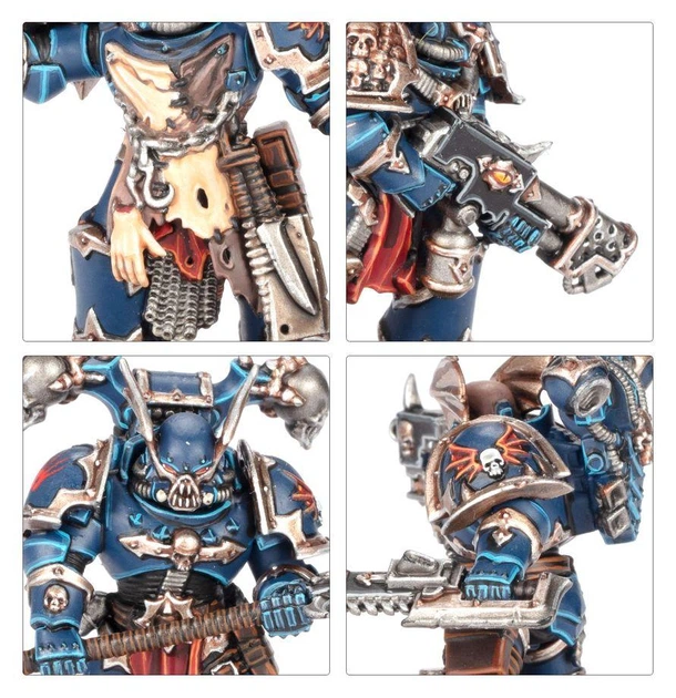 Набір мініатюр WARHAMMER 40000: CHAOS SPACE MARINES - COMBAT PATROL: NIGHT LORDS - Фото 5 Набір мініатюр WARHAMMER 40000: CHAOS SPACE MARINES - COMBAT PATROL: NIGHT LORDS - зображення 5