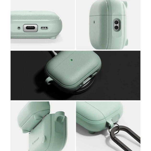 Чохол для навушників Ringke Onyx Magnetic для AirPods Pro 3 Mint with MagSafe (8800328818590) - Фото 3 Чохол для навушників Ringke Onyx Magnetic для AirPods Pro 3 Mint with MagSafe (8800328818590) - зображення 3