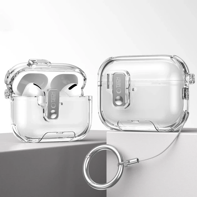 Чохол для навушників Tech-Protect Bounce Pro для AirPods Pro 3 Clear (5906302392681) - зображення 4