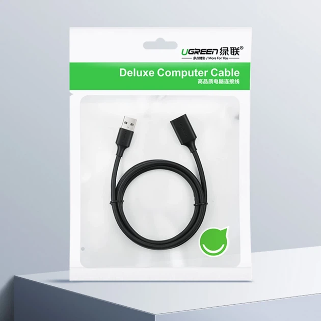 Кабель-подовжувач Ugreen USB-A (Male) to USB-A (Female) 480Mbps 1.5m Black (6957303813155) - зображення 5