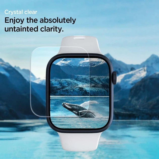 Захисна плівка Spigen Hydrogel Film Neo Flex для Apple Watch 7 45 mm Clear (AFL04049) - Фото 5 Захисна плівка Spigen Hydrogel Film Neo Flex для Apple Watch 7 45 mm Clear (AFL04049) - зображення 5