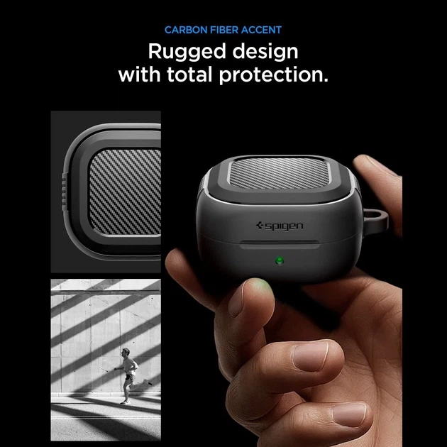 Чехол для наушников Spigen Rugged Armor для Samsung Galaxy Buds 4 / 4 Pro Matte Black (ACS11200) - изображение 7