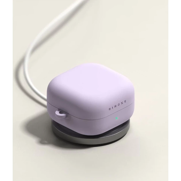 Чохол для навушників Ringke Silicone для Samsung Galaxy Buds 4 / 4 Pro Light Purple (8800328816794) - зображення 2