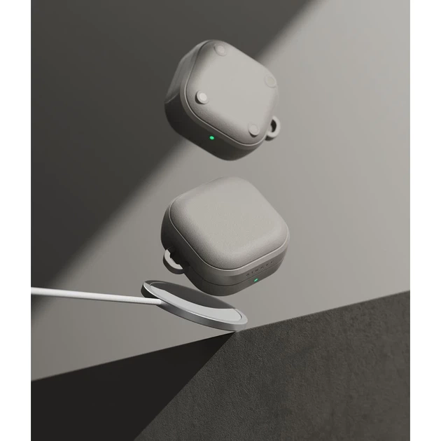 Чохол для навушників Ringke Onyx Magnetic для Samsung Galaxy Buds 4 / 4 Pro Warm Grey with MagSafe (8800328816817) - Фото 3 Чохол для навушників Ringke Onyx Magnetic для Samsung Galaxy Buds 4 / 4 Pro Warm Grey with MagSafe (8800328816817) - зображення 3