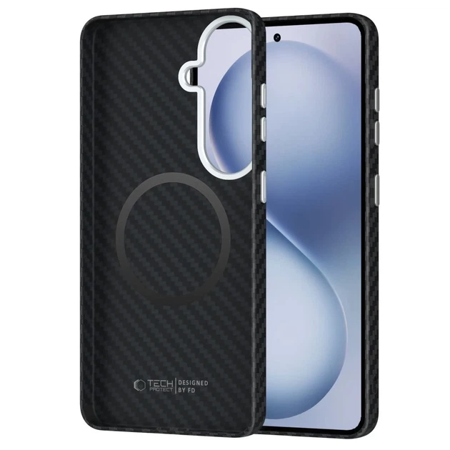 Чехол Tech-Protect Ion Carbon для Samsung Galaxy S26 Black/Silver with MagSafe (5906302390519) - изображение 2