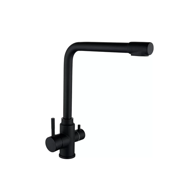 Смеситель для кухни с подключением к фильтру WEZER EKO4C-01-BLACK - Фото 1 Смеситель для кухни с подключением к фильтру WEZER EKO4C-01-BLACK - изображение 1