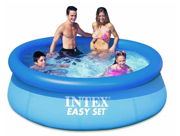 Надувний безкаркасний круглий басейн Intex 366 × 76 см, 5 621 л, з фільтр‑насосом - зображення 4