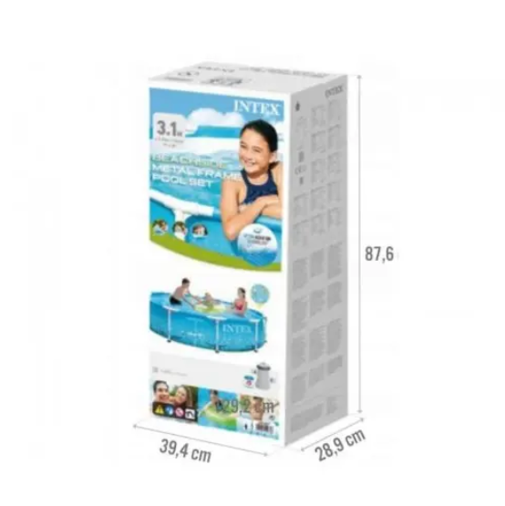 Каркасный бассейн Intex "Морской принт", 305×76 см, 4485л, с картриджным фильтром - изображение 5