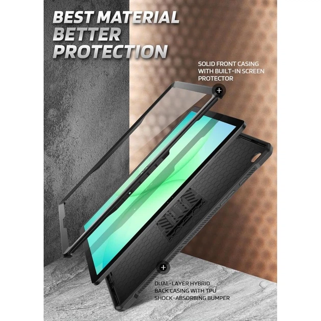 Чехол Supcase Unicorn Beetle Pro для Samsung Galaxy Tab A11+ 11.0 X230 / X235 / X236 Black (843439160484) - изображение 6