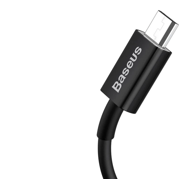 Кабель Baseus Superior Series Fast Charging USB-A to Micro-USB 2m Black (CAMYS-A01) - изображение 3