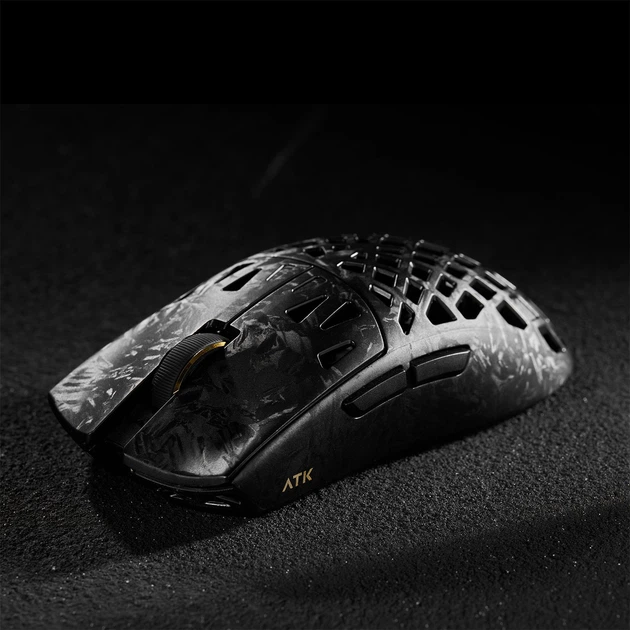 マウス・トラックボール ATK GEAR GHOST Ultimate Карбонова ігрова бездротова мишка ATK Ghost Ultimate / 2.4 GHz