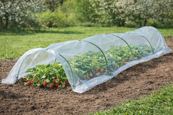 Садовая плёночная теплица 1.5x4 м Garden Line EVA5417 арочный туннель для растений парник для рассады овощей теплица для дачи и огорода фольгированный укрывной мини парник защита от ветра дождя солнца компактная складная теплица - изображение 5