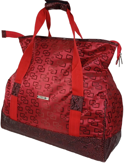 Дорожная сумка саквояж 25L Wallaby красная квадраты (385528) - изображение 2