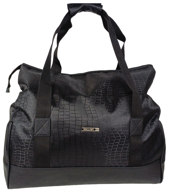 Дорожня Сумка Саквояж 25l Wallaby Чорна Під Крокодила (385529) - зображення 4