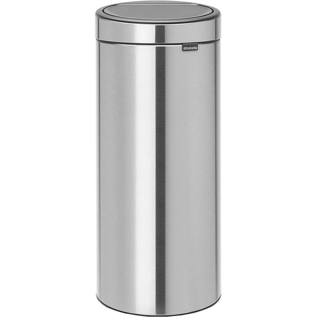 Бак для мусора Brabantia Touch Bin 30 л стальной матовый 115462 (00800489) - Фото 1 Бак для мусора Brabantia Touch Bin 30 л стальной матовый 115462 (00800489) - изображение 1