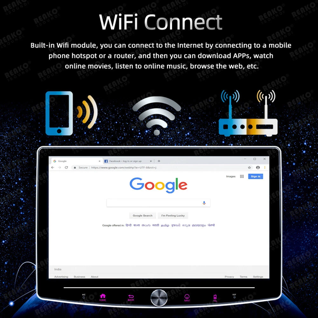 Мультимедийная автомагнитола с сенсорным экраном Android 12 с GPS и Wi-Fi - изображение 6