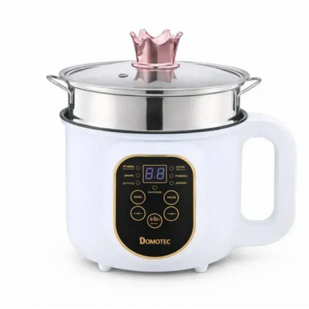 Электрическая кастрюля-пароварка Электрокастрюля DOMOTEC MS-7729 1,8л 2000 Вт Белый - Фото 2 Электрическая кастрюля-пароварка Электрокастрюля DOMOTEC MS-7729 1,8л 2000 Вт Белый - изображение 2