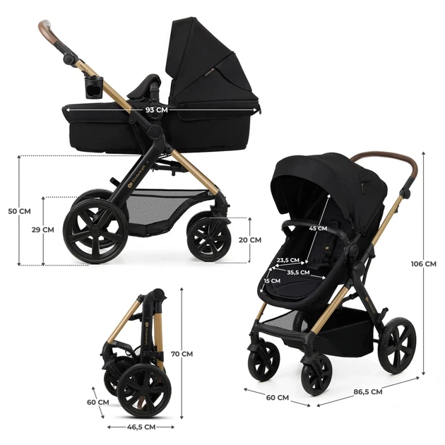 Коляска Kinderkraft 3 в 1 Moov 2 Pure Black (KSMOOV02BLKEV00) (5902533925780) - Фото 8 Коляска Kinderkraft 3 в 1 Moov 2 Pure Black (KSMOOV02BLKEV00) (5902533925780) - изображение 8