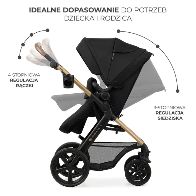 Коляска Kinderkraft 3 в 1 Moov 2 Pure Black (KSMOOV02BLKEV00) (5902533925780) - Фото 9 Коляска Kinderkraft 3 в 1 Moov 2 Pure Black (KSMOOV02BLKEV00) (5902533925780) - изображение 9