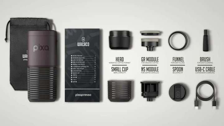 Pixapresso Wacaco - кофеварка на аккумуляторе, молотый кофе и капсулы Nespresso - изображение 6
