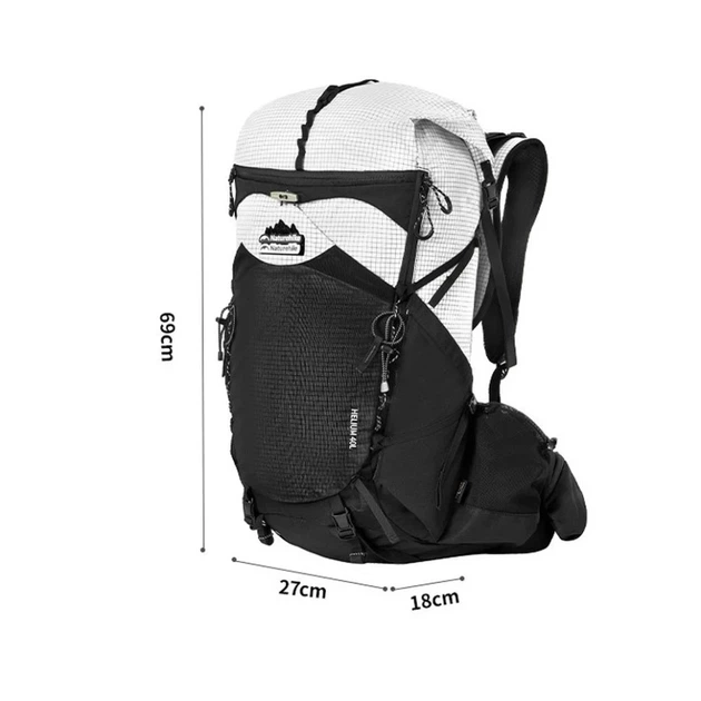 Рюкзак туристичний Naturehike Helium CNK2450XB016, 40 л, білий, L - зображення 3