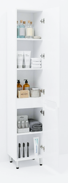 Пенал-шкаф в ванную напольный VAN MEBLES Руна правый белый - изображение 3