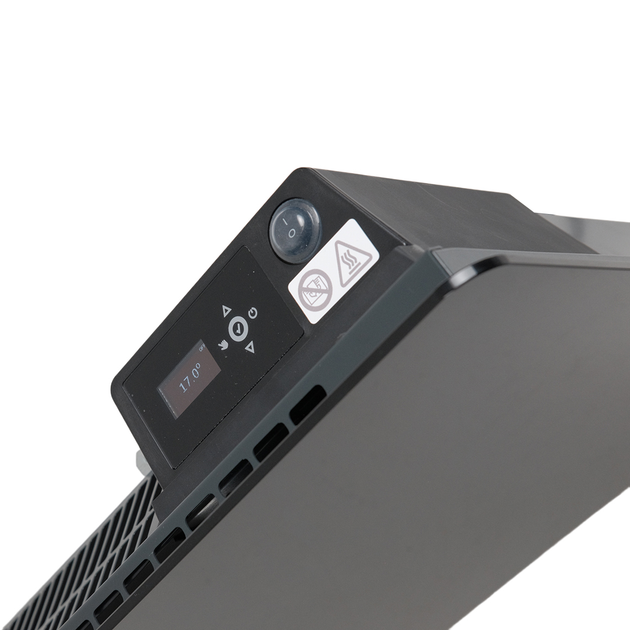 Электрический конвектор ТЕРМИЯ Элегант Smart Glass 1,0 кВт с Wi-Fi, электронным Термостатом, LED-дисплеем и Программатором Черный - изображение 3