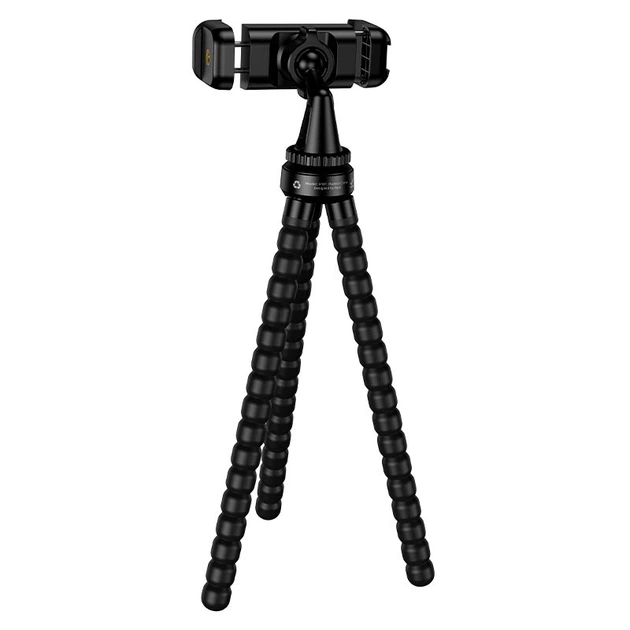 Трипод HOCO H101 для смартфонов 4.5–7" поддержка крепления 1/4" Black (22147) - Фото 4 Трипод HOCO H101 для смартфонов 4.5–7" поддержка крепления 1/4" Black (22147) - изображение 4